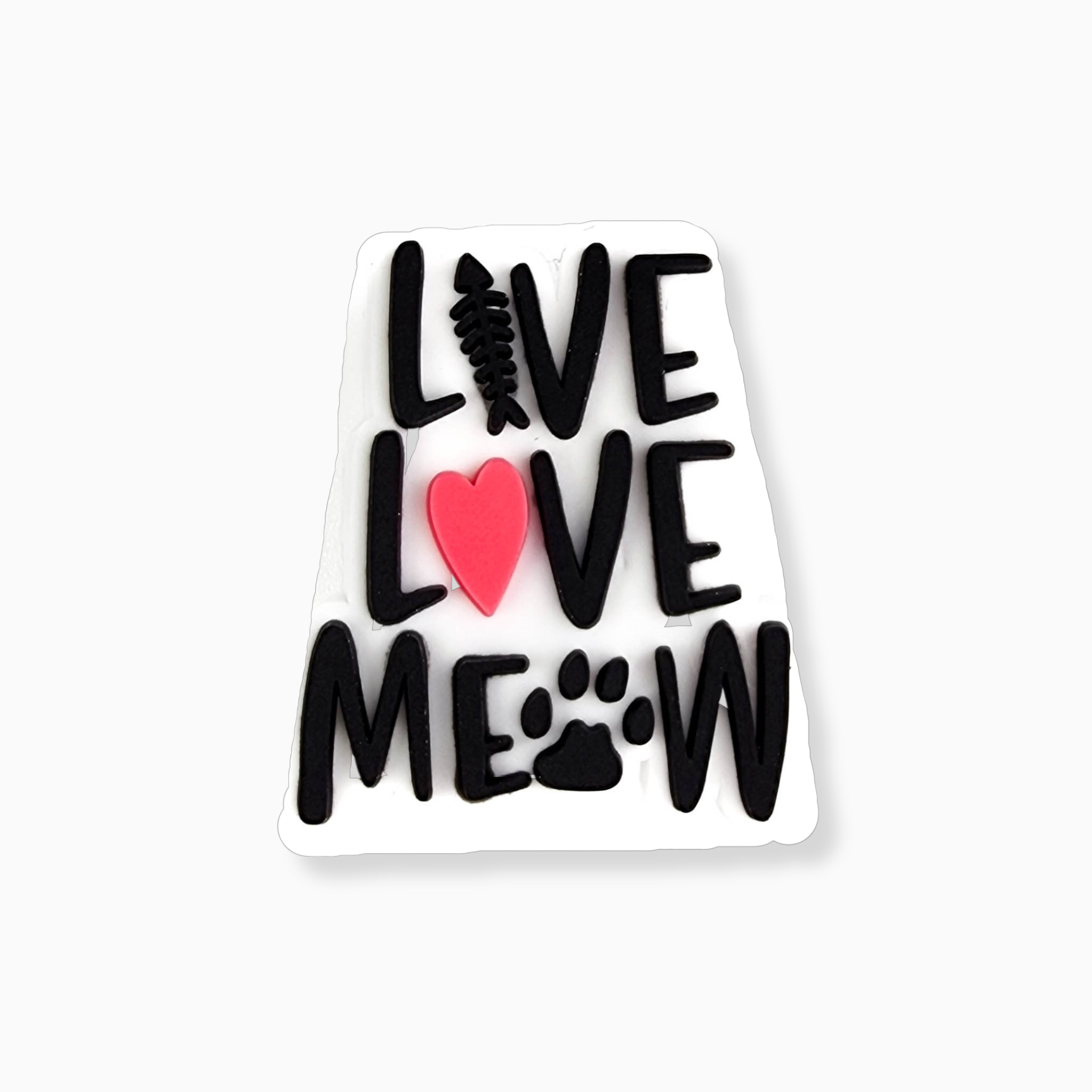 Live Love Meow charm The Ugly Socks