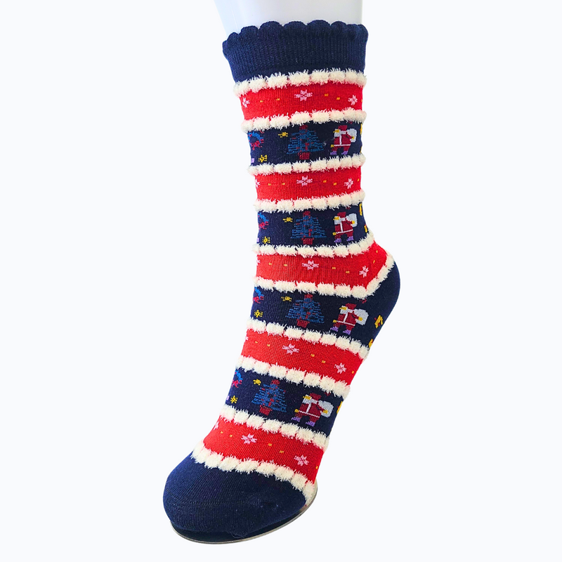 Stripe Christmas Socks