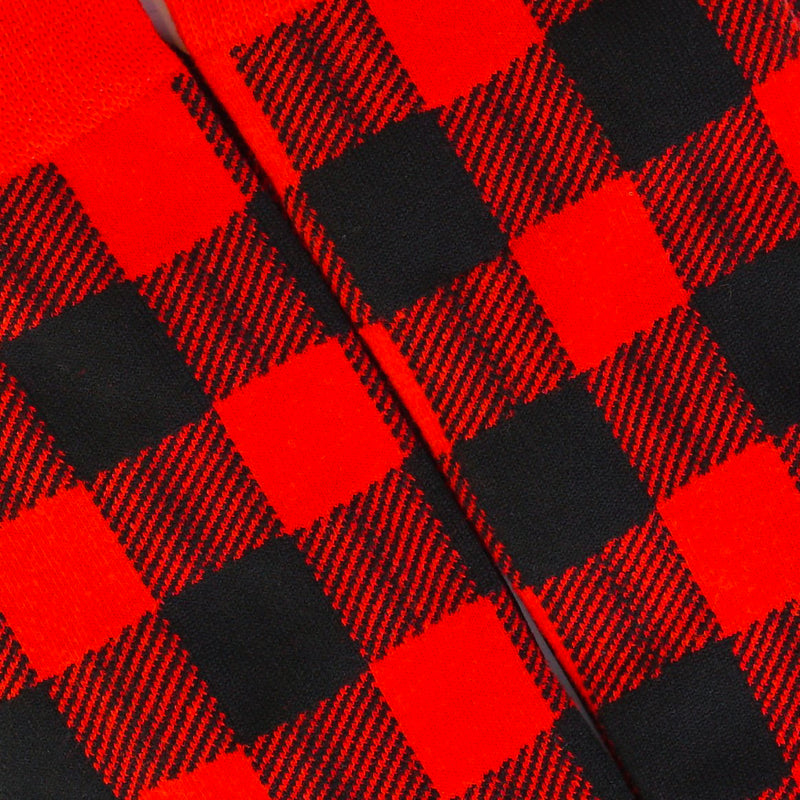 Red Checkered Socks