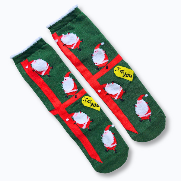 Green Santa Socks