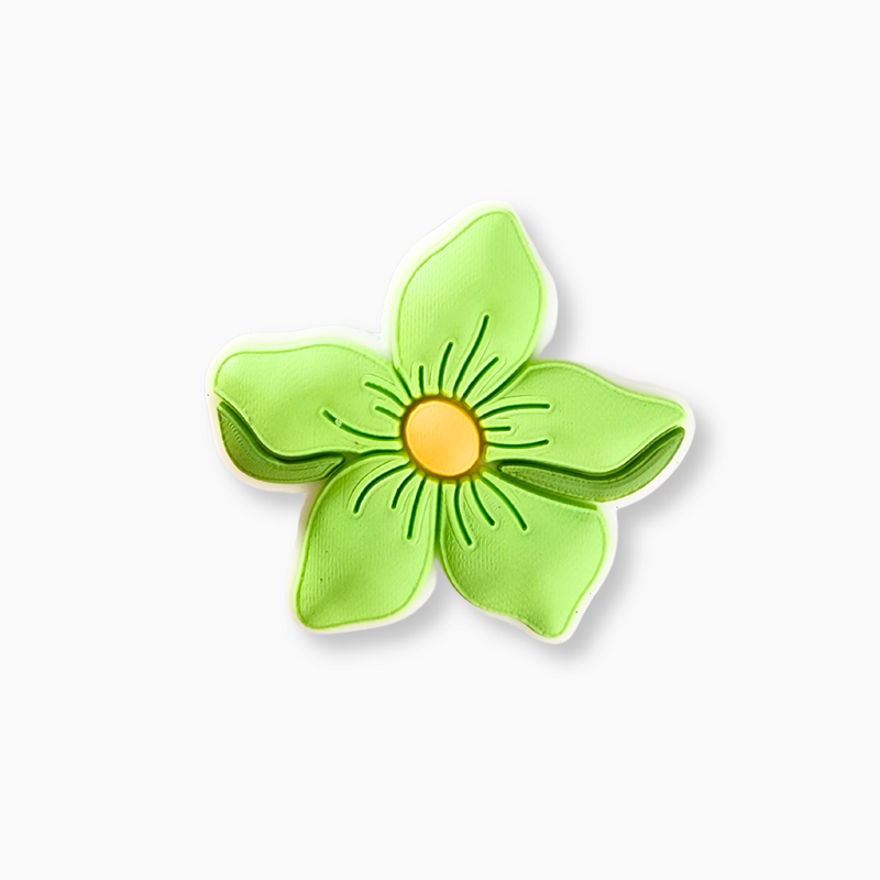 Green Flower Charm