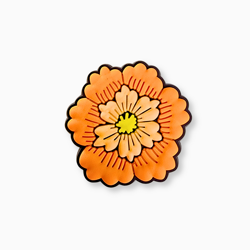 Orange Flower Charm