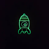 Rocketship Glowing Charm