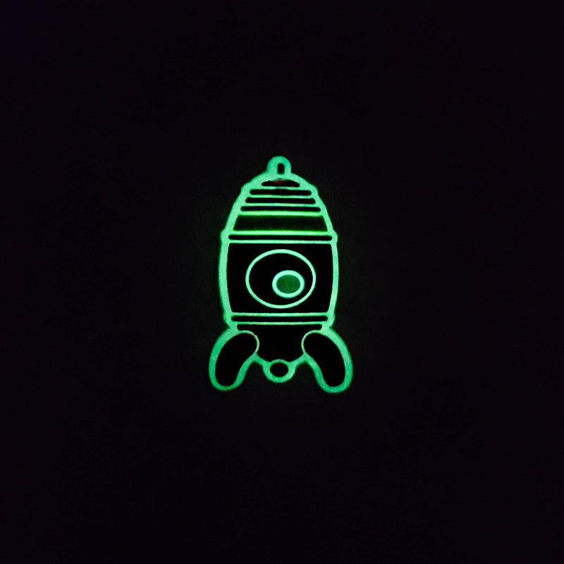 Rocketship Glowing Charm