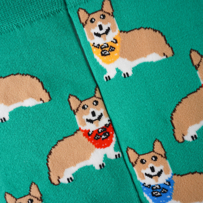 Corgi Print Socks