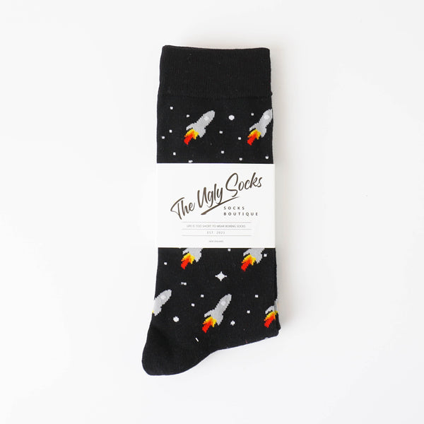 Rocket Ship Socks