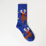 Blue Reindeer Socks