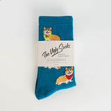 Corgi Print Socks