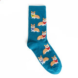 Corgi Print Socks