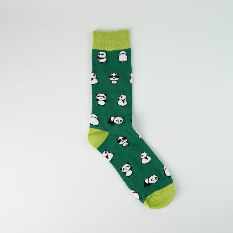 Lazy Panda Green Socks