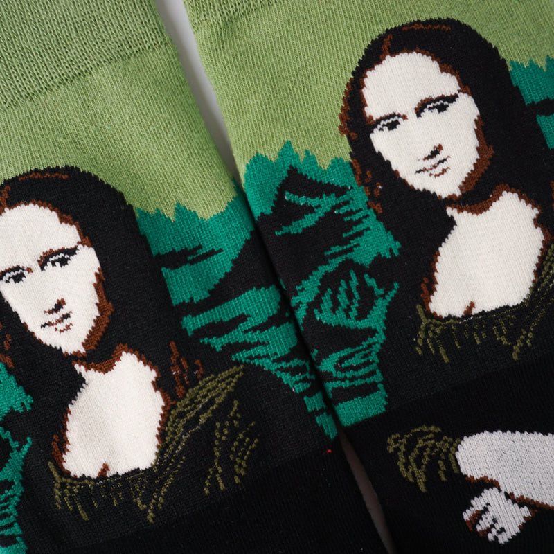 Mona Lisa Printed Socks