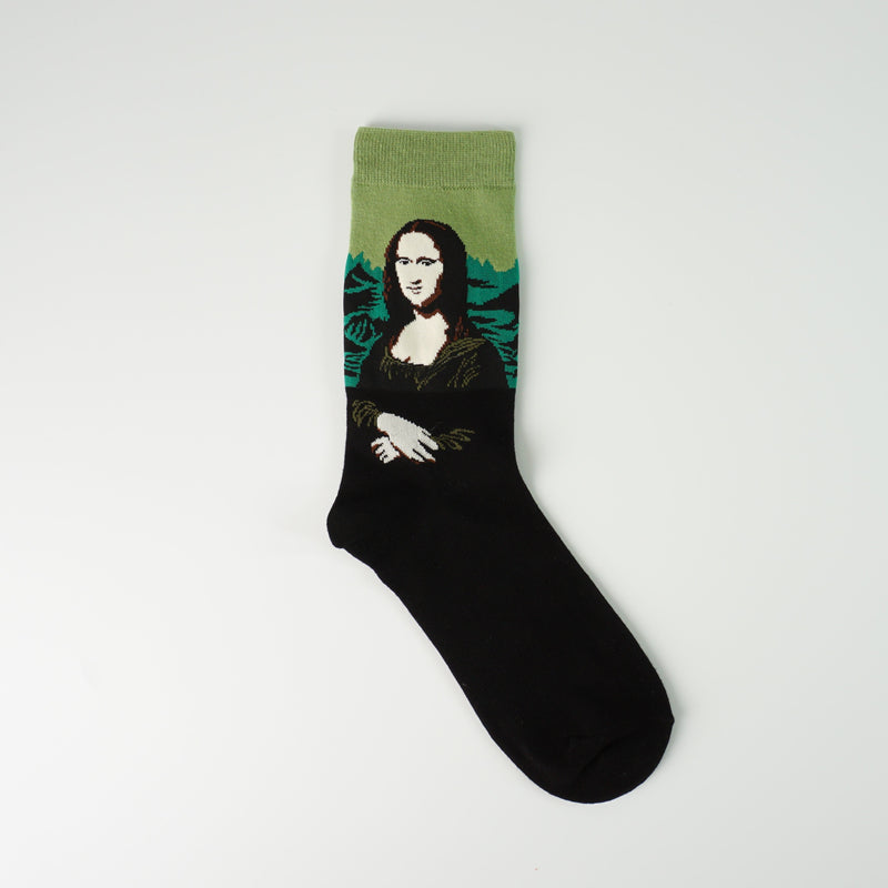 Mona Lisa Printed Socks