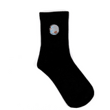 Moon Embroidered Socks