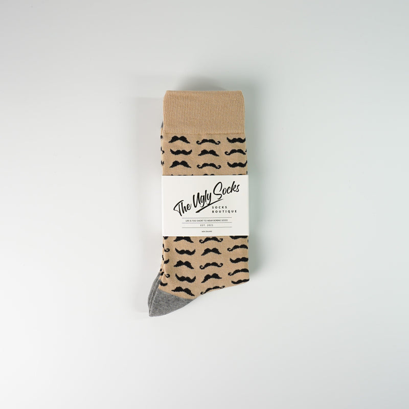 Mustache Socks