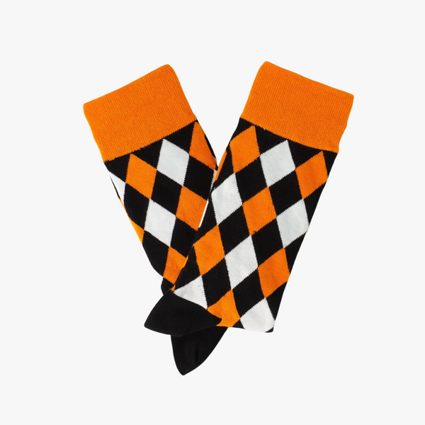 Orange Diamond Socks