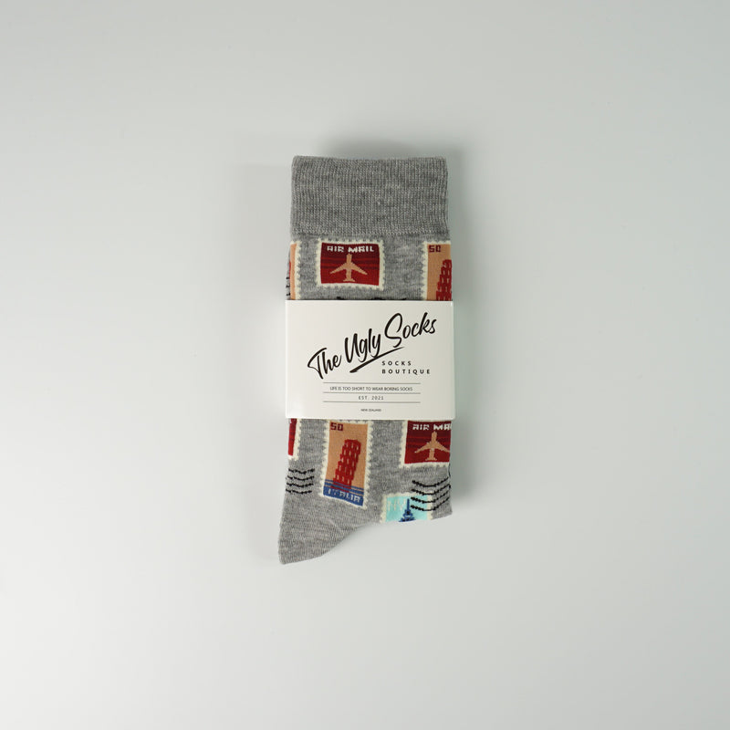 Stamp Print Socks