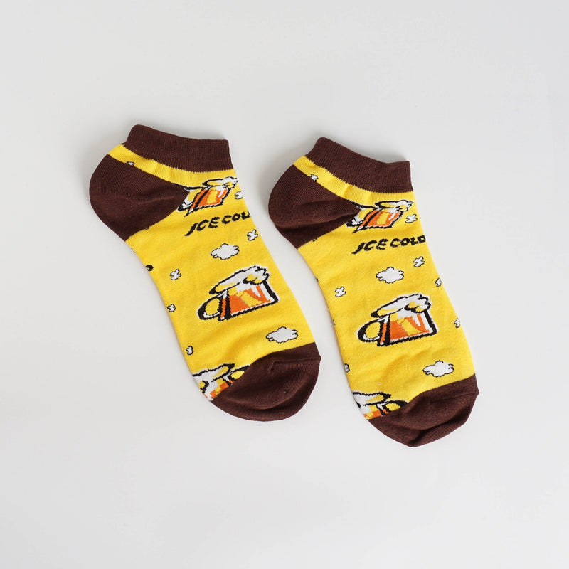 Beers Printed Ankle Socks